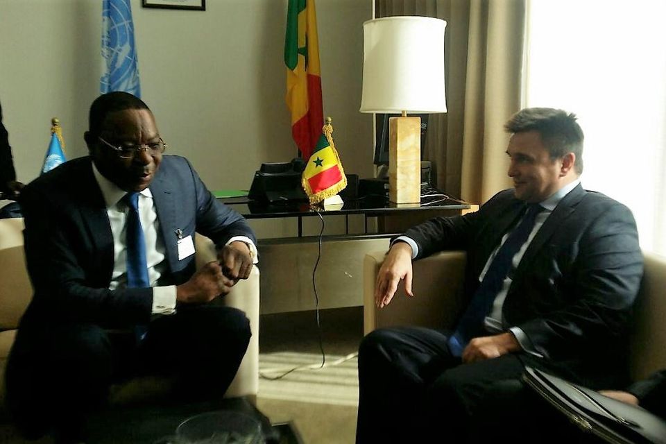 The meeting of Ministers for foreign affairs of Ukraine and Senegal in New York