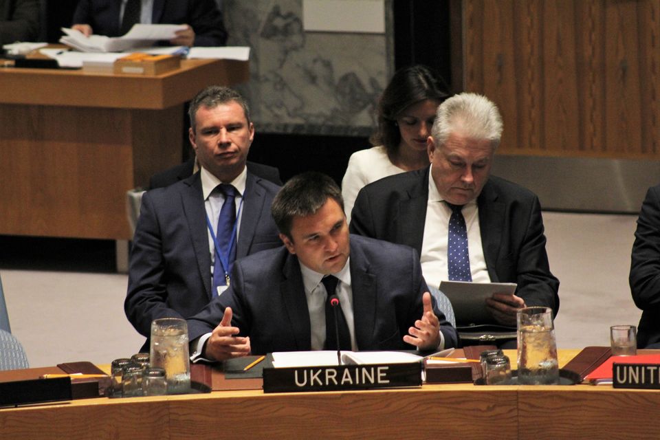 Statement by HE Mr. Pavlo Klimkin, Minister for Foreign Affairs Ukraine, at the UNSC Ministerial meeting on the Non-Proliferation of WMD