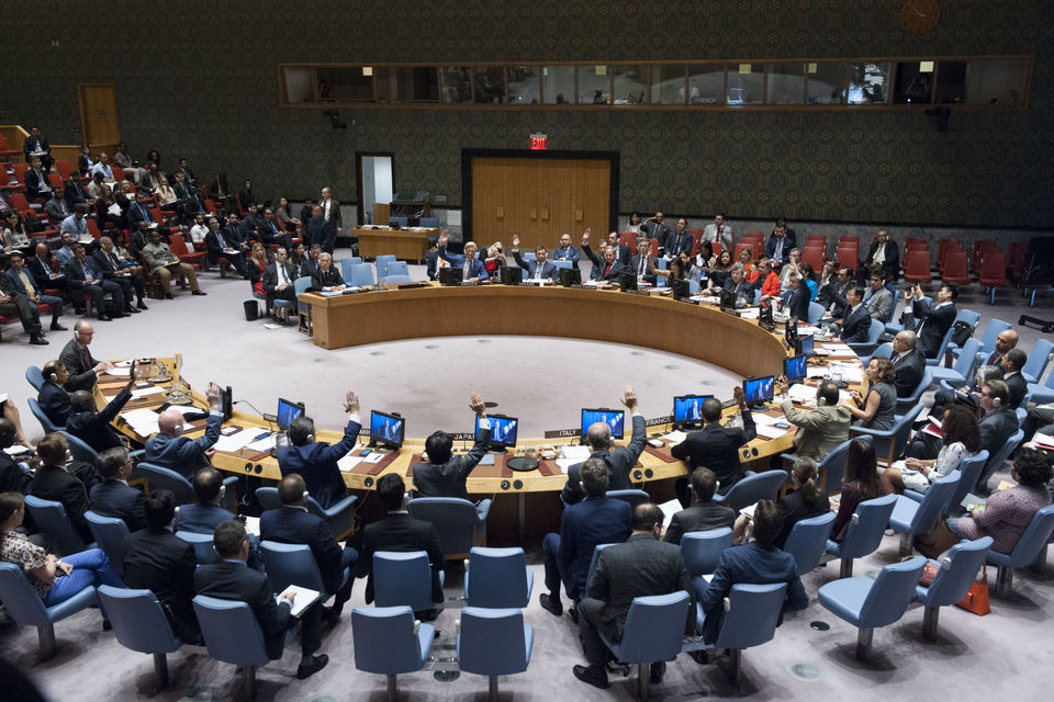 UN Security Council adopted the resolution 2370 on preventing terrorists from acquiring weapons 