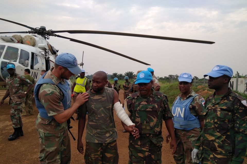 Ukrainian helicopter pilots in DR Congo carried out the evacuation of a wounded peacekeeper from the battlefield