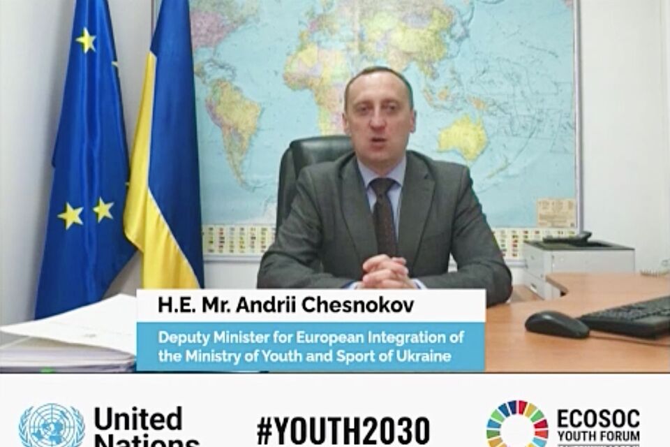 Statement by Mr. Andriy CHESNOKOV, Deputy Minister of Youth and Sports of Ukraine for European Integration at the 10th ECOSOC Youth Forum
